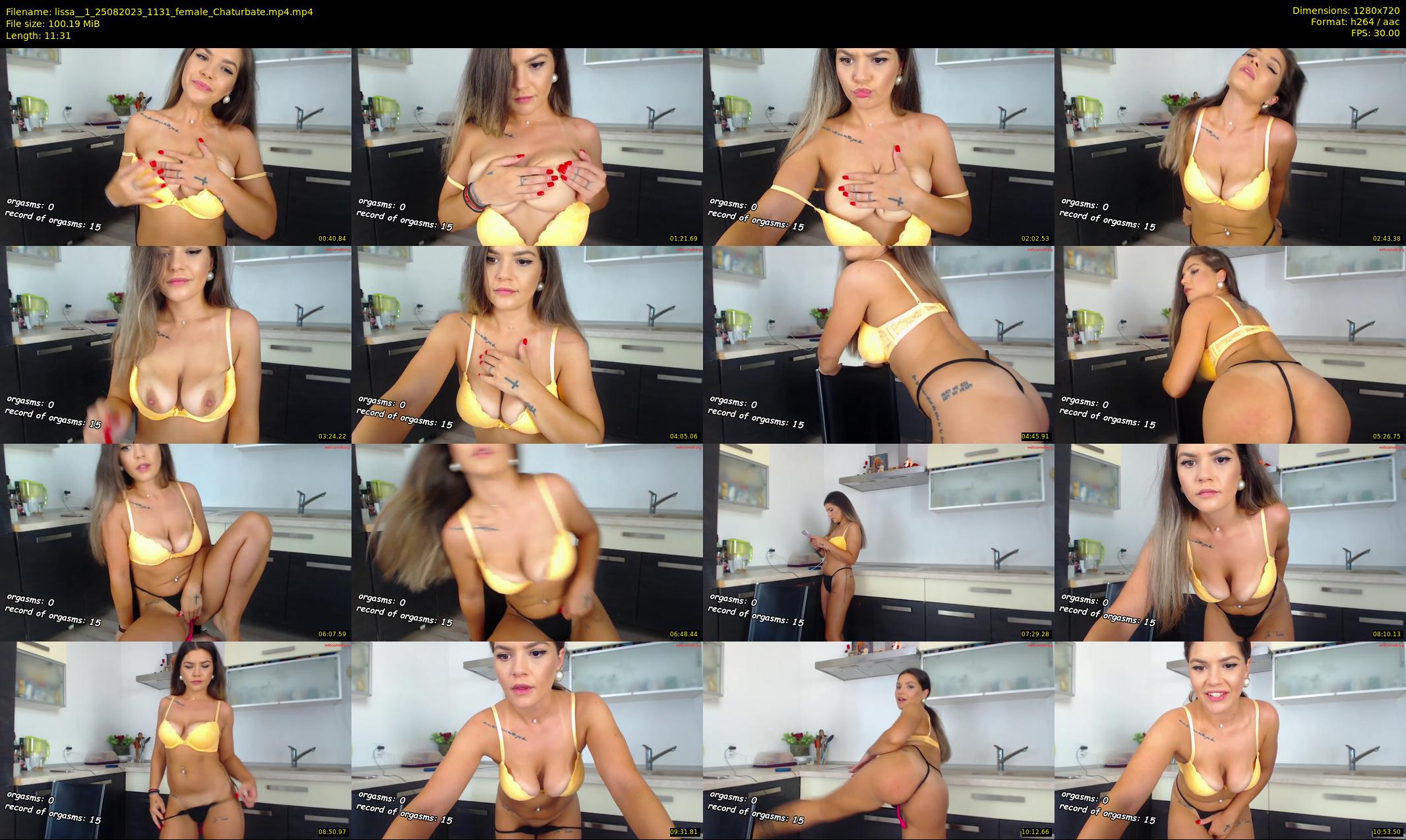 lissa__1 — 12 minute Chaturbate female cam show recording, 720p, Aug 25, 2023