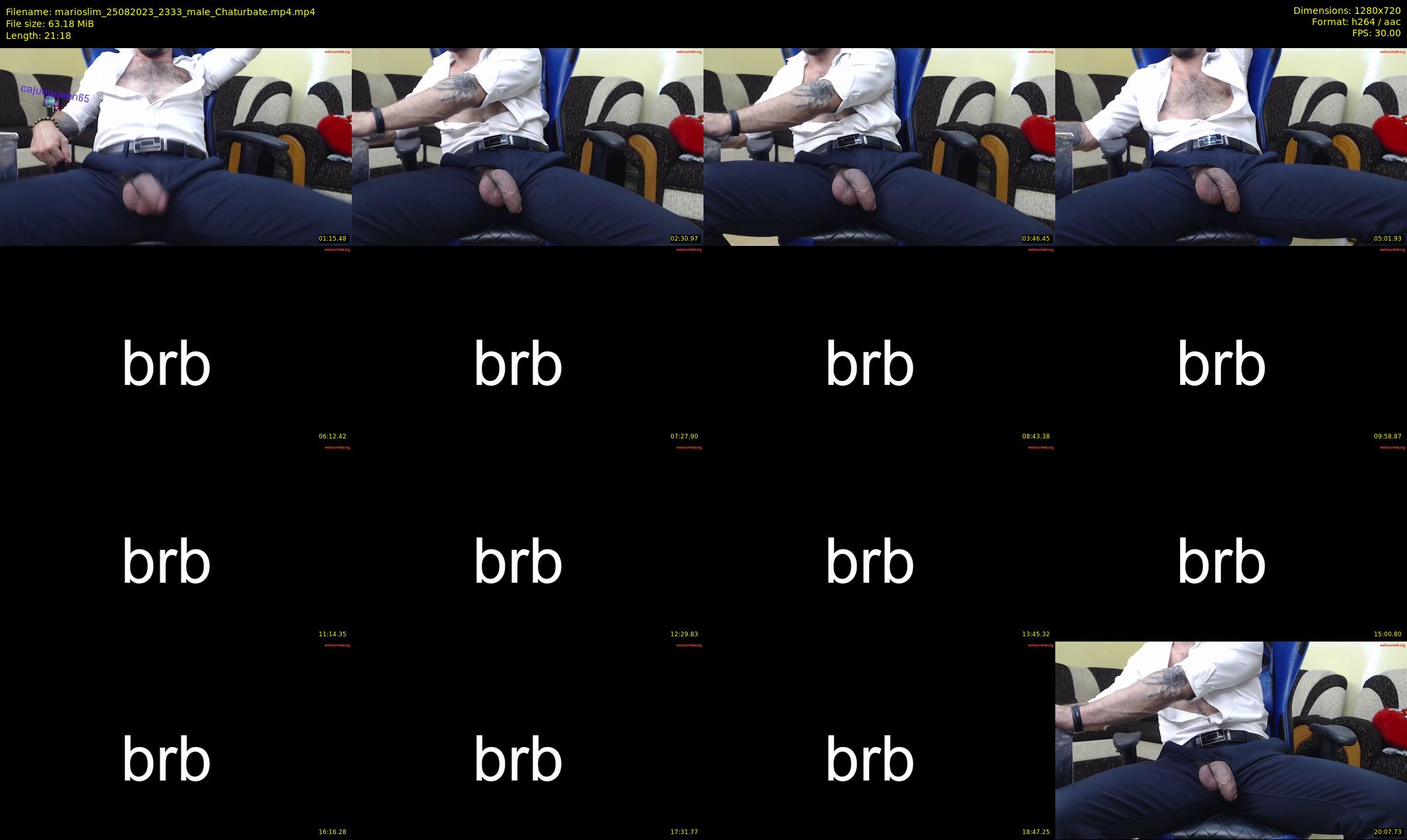 marioslim — 22 minute Chaturbate male cam show recording, 720p, Aug 25, 2023