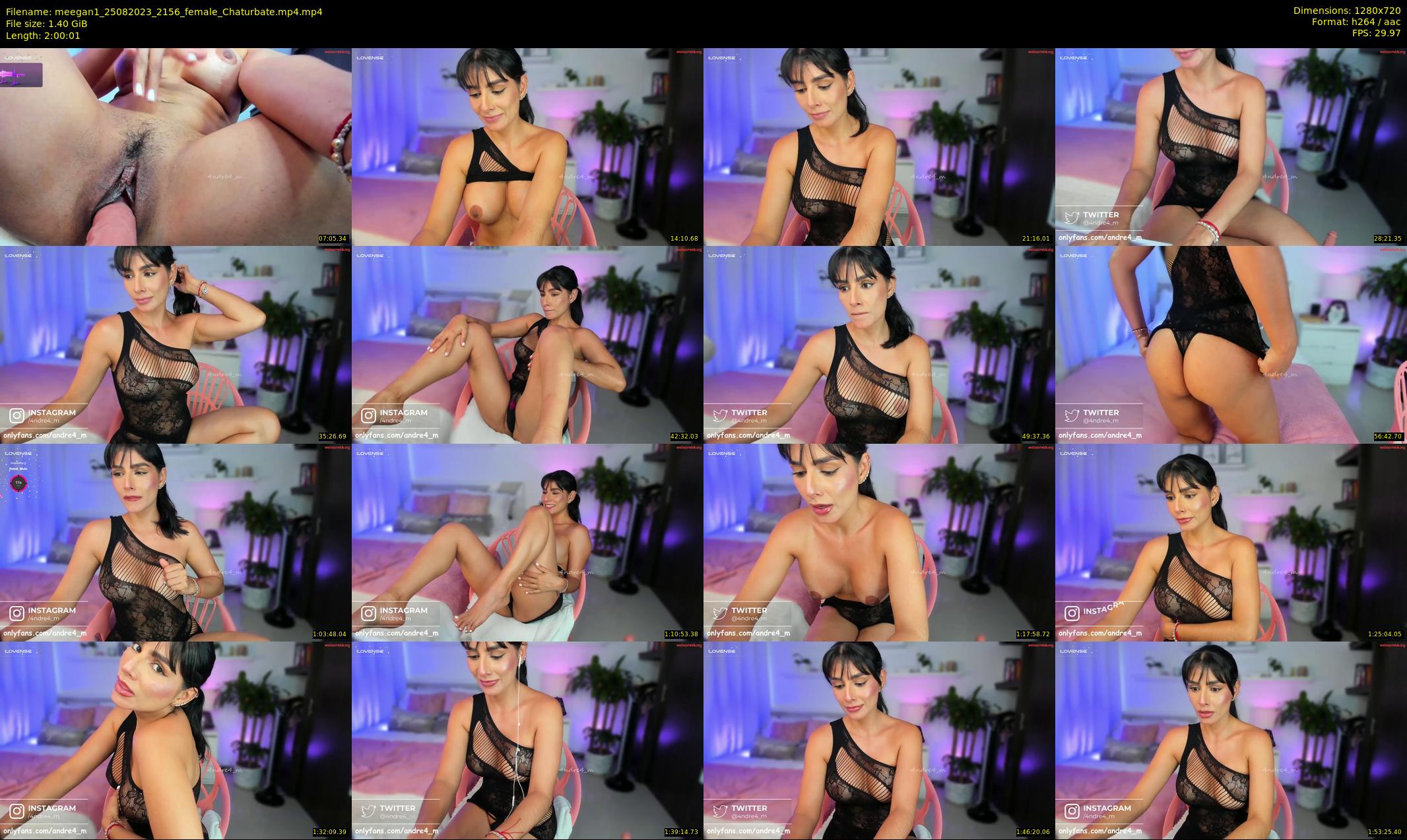 meegan1 — 121 minute Chaturbate female cam show recording, 720p, Aug 25, 2023