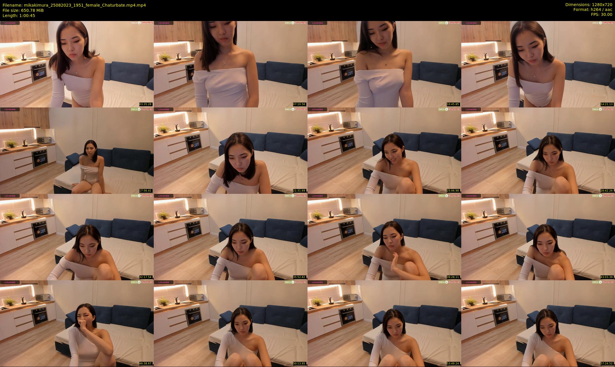 mikakimura — 61 minute Chaturbate female cam show recording, 720p, Aug 25, 2023