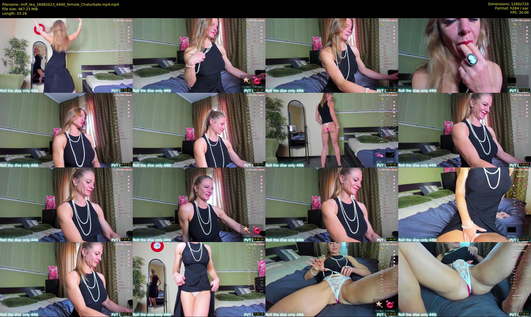 milf_tea — 34 minute Chaturbate female cam show recording, 720p, Aug 26, 2023