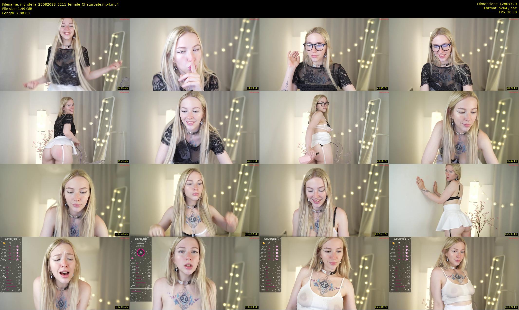 my_stella — 120 minute Chaturbate female cam show recording, 720p, Aug 26, 2023