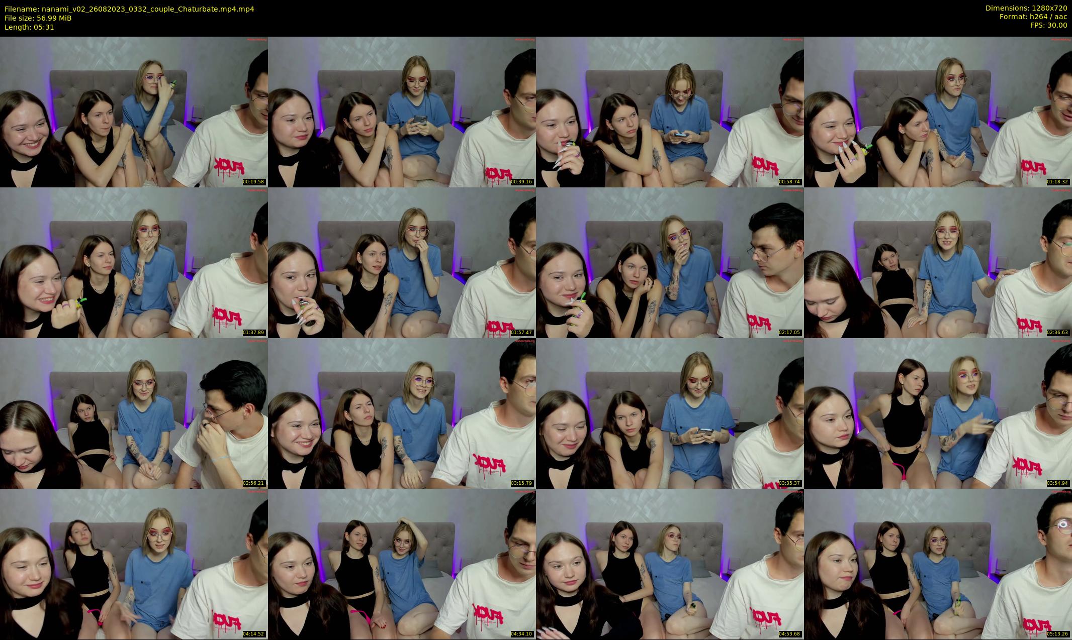 nanami_v02 — 6 minute Chaturbate couple cam show recording, 720p, Aug 26, 2023