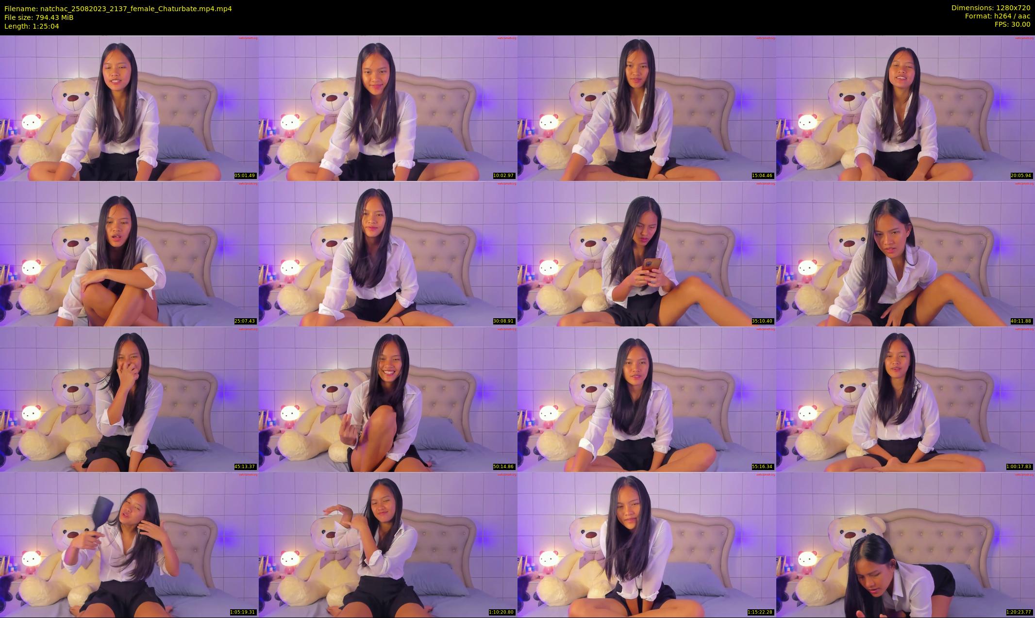 natchac — 86 minute Chaturbate female cam show recording, 720p, Aug 25, 2023