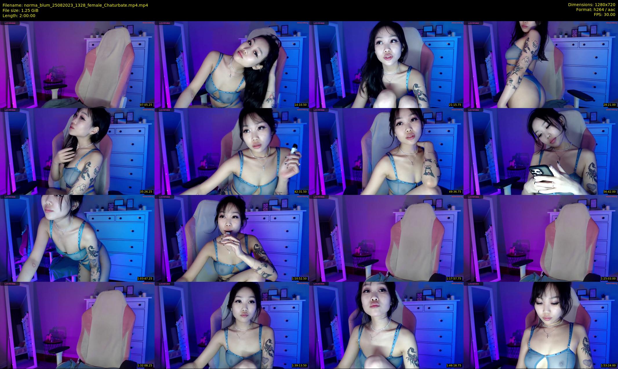 norma_blum — 120 minute Chaturbate female cam show recording, 720p, Aug 25, 2023