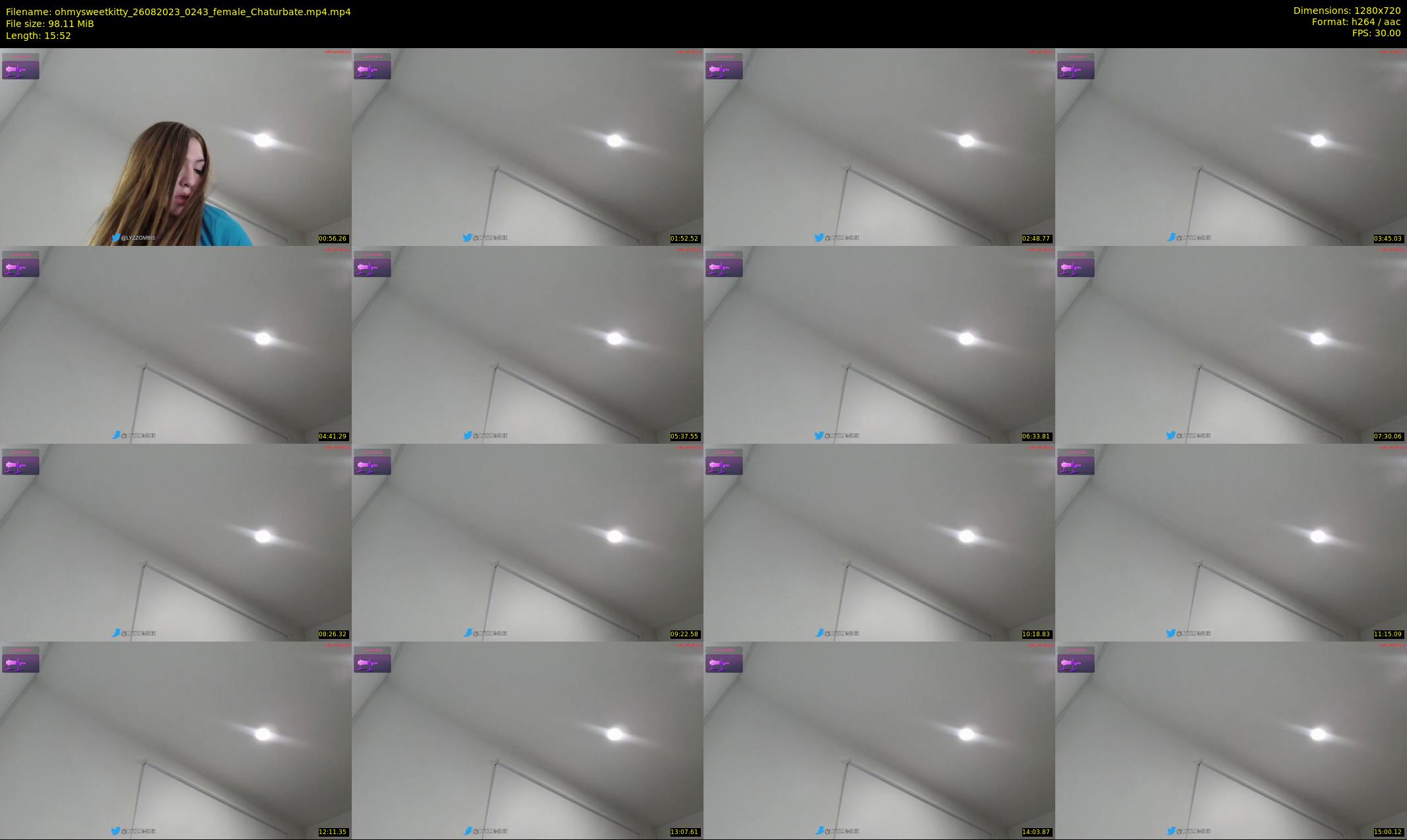 ohmysweetkitty — 16 minute Chaturbate female cam show recording, 720p, Aug 26, 2023