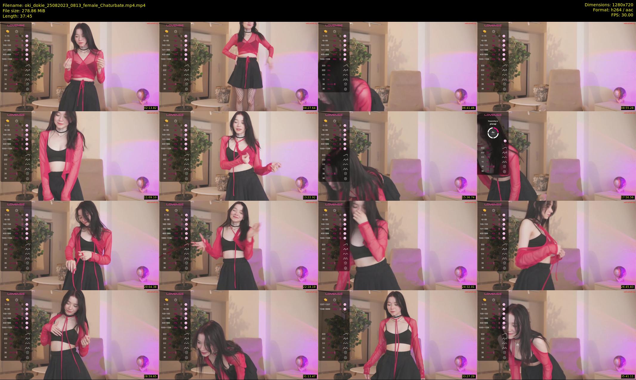 oki_dokie — 38 minute Chaturbate female cam show recording, 720p, Aug 25, 2023