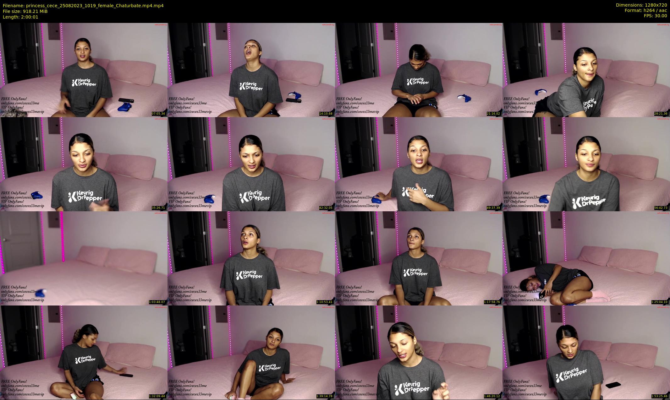 princess_cece — 121 minute Chaturbate female cam show recording, 720p, Aug 25, 2023
