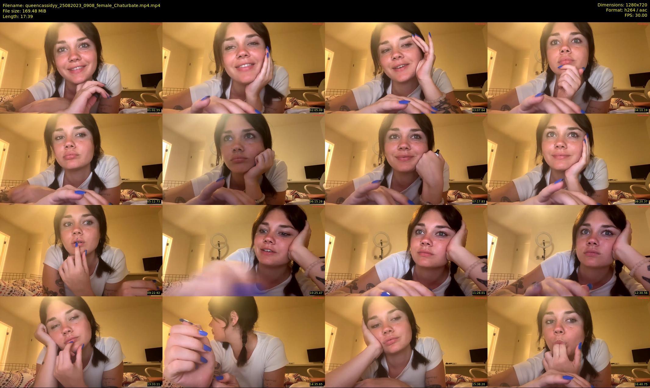 queencassidyy — 18 minute Chaturbate female cam show recording, 720p, Aug 25, 2023