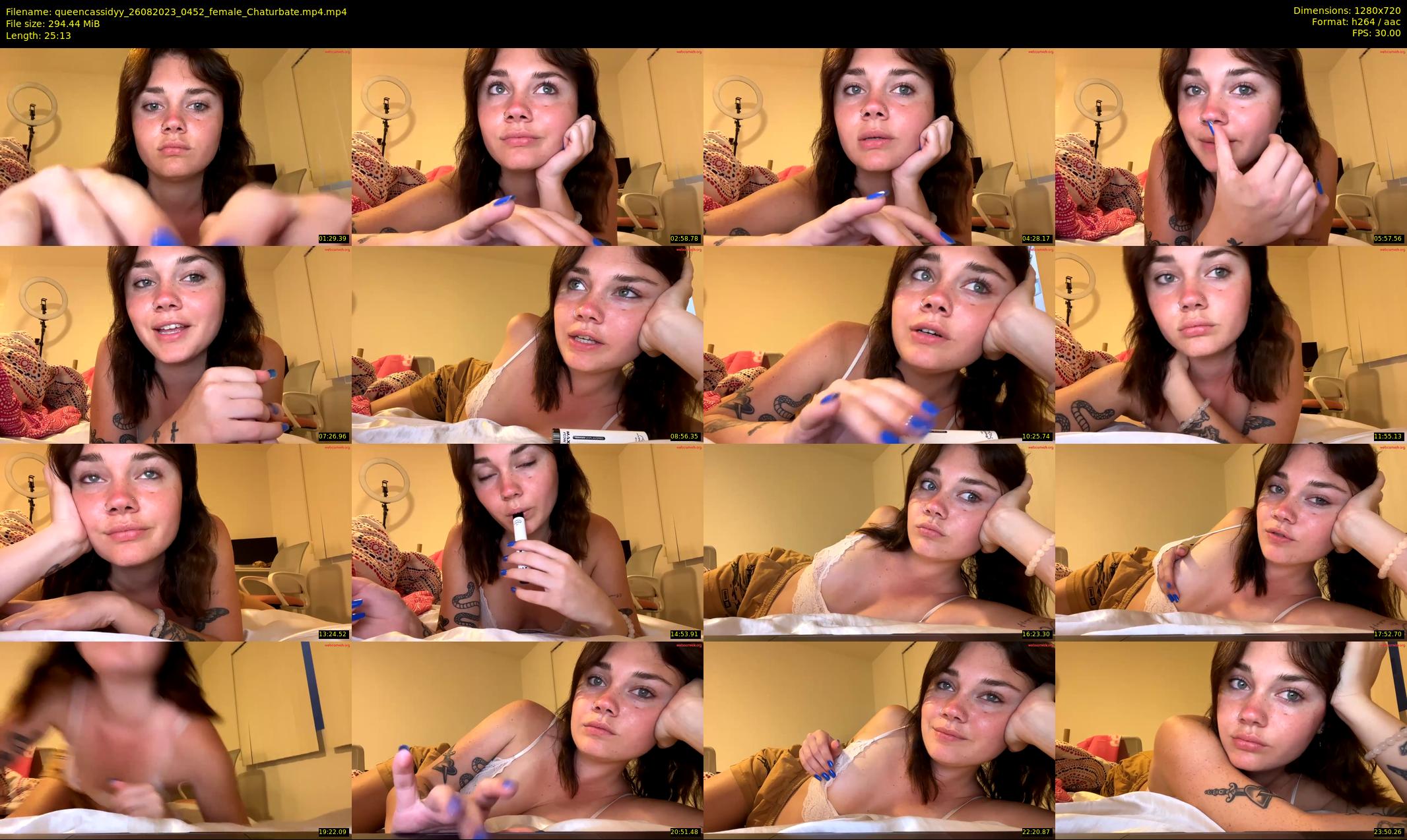 queencassidyy — 26 minute Chaturbate female cam show recording, 720p, Aug 26, 2023