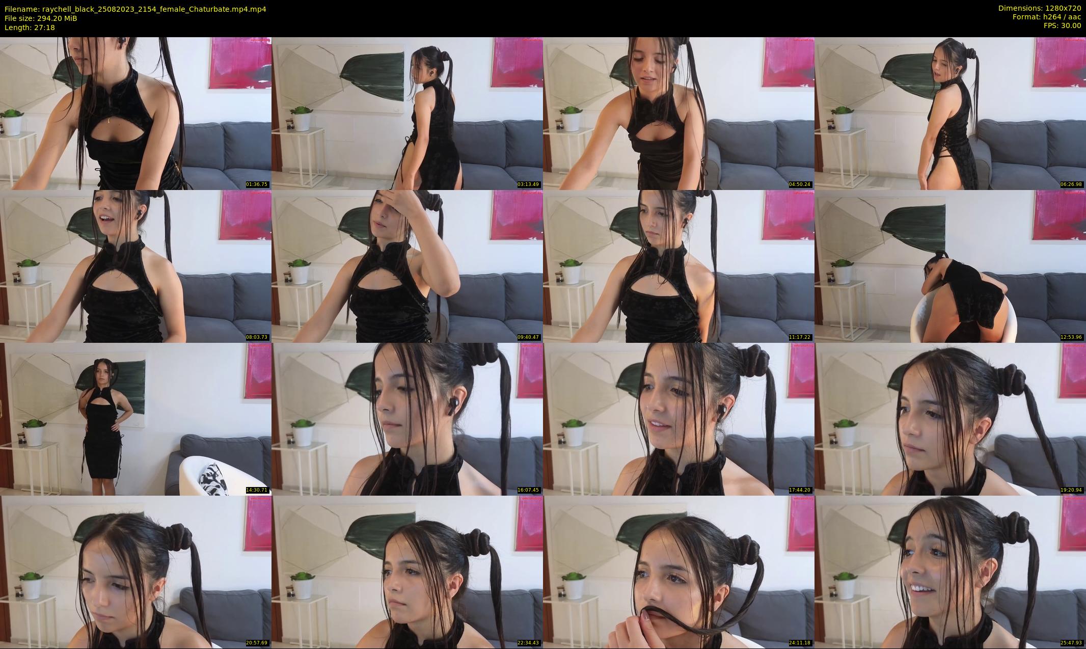 raychell_black — 28 minute Chaturbate female cam show recording, 720p, Aug 25, 2023