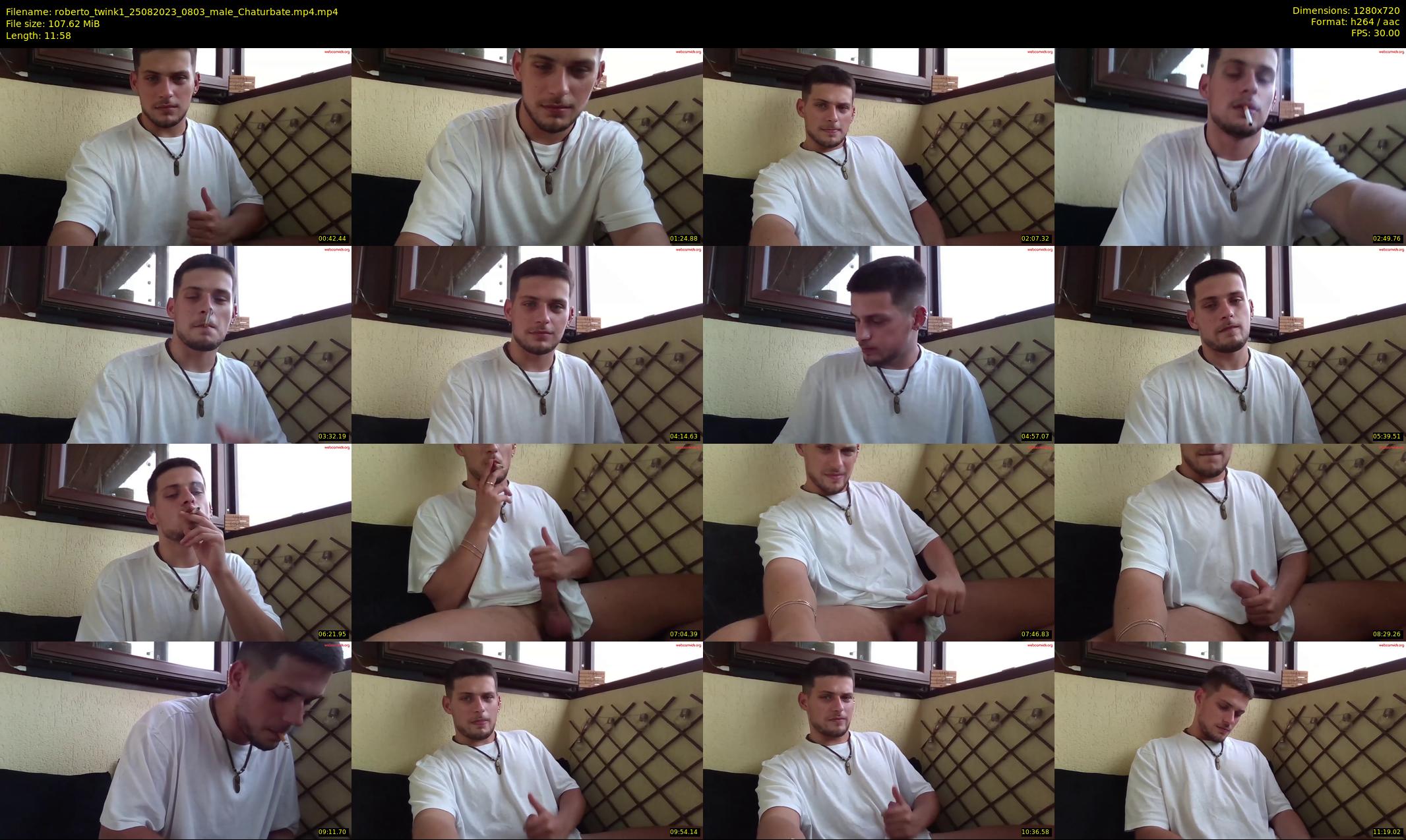 roberto_twink1 — 12 minute Chaturbate male cam show recording, 720p, Aug 25, 2023