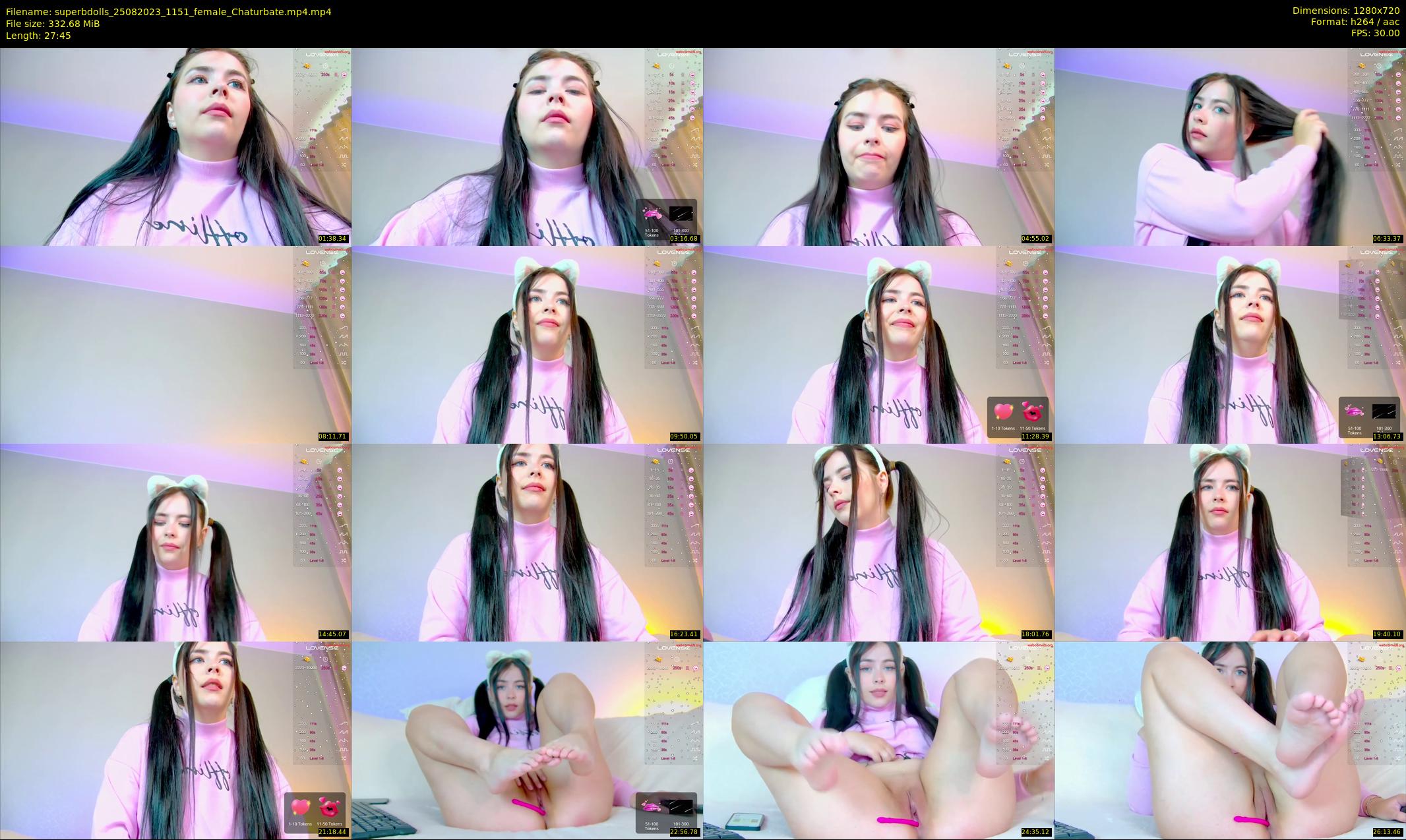 superbdolls — 28 minute Chaturbate couple cam show recording, 720p, Aug 25, 2023