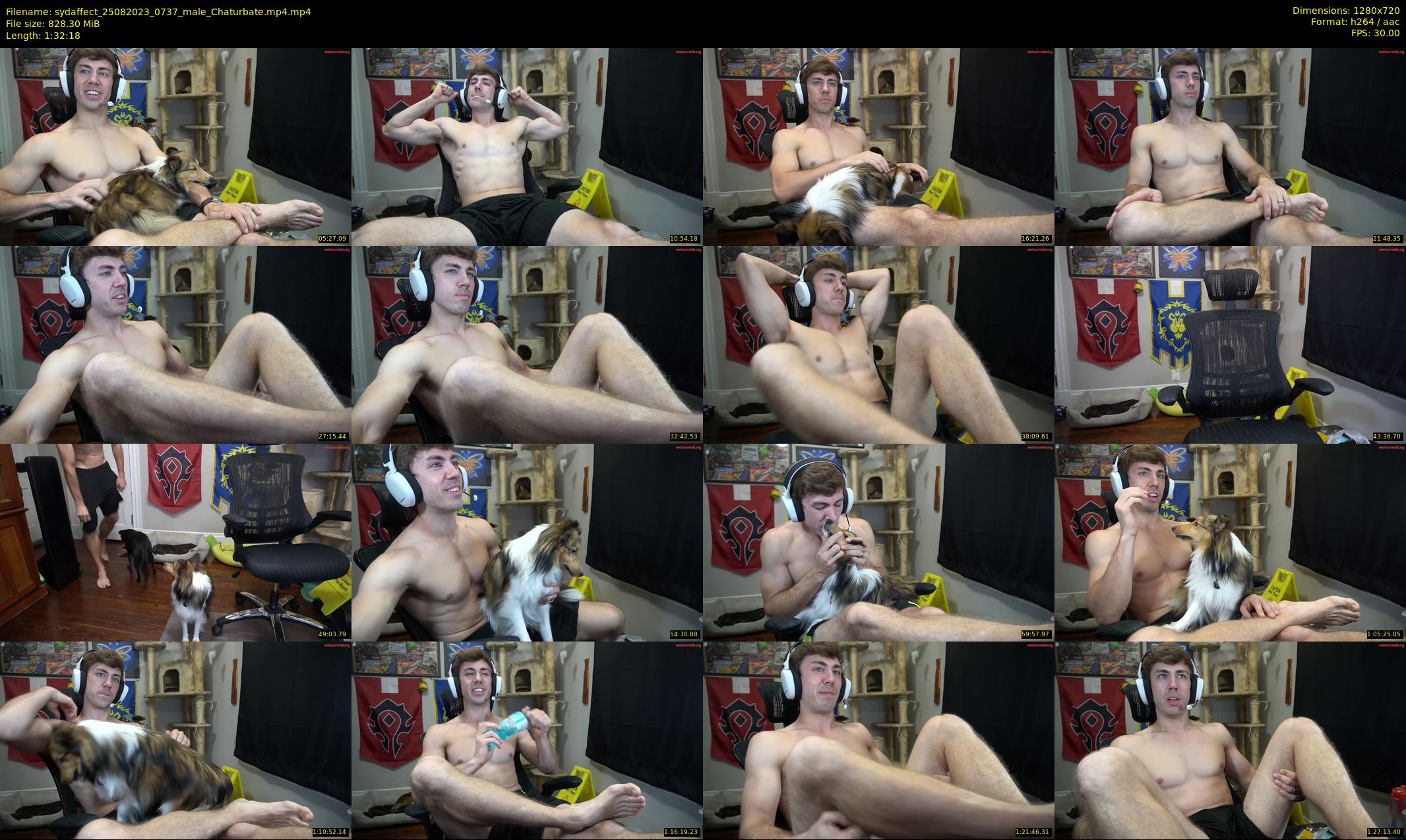 sydaffect — 93 minute Chaturbate male cam show recording, 720p, Aug 25, 2023