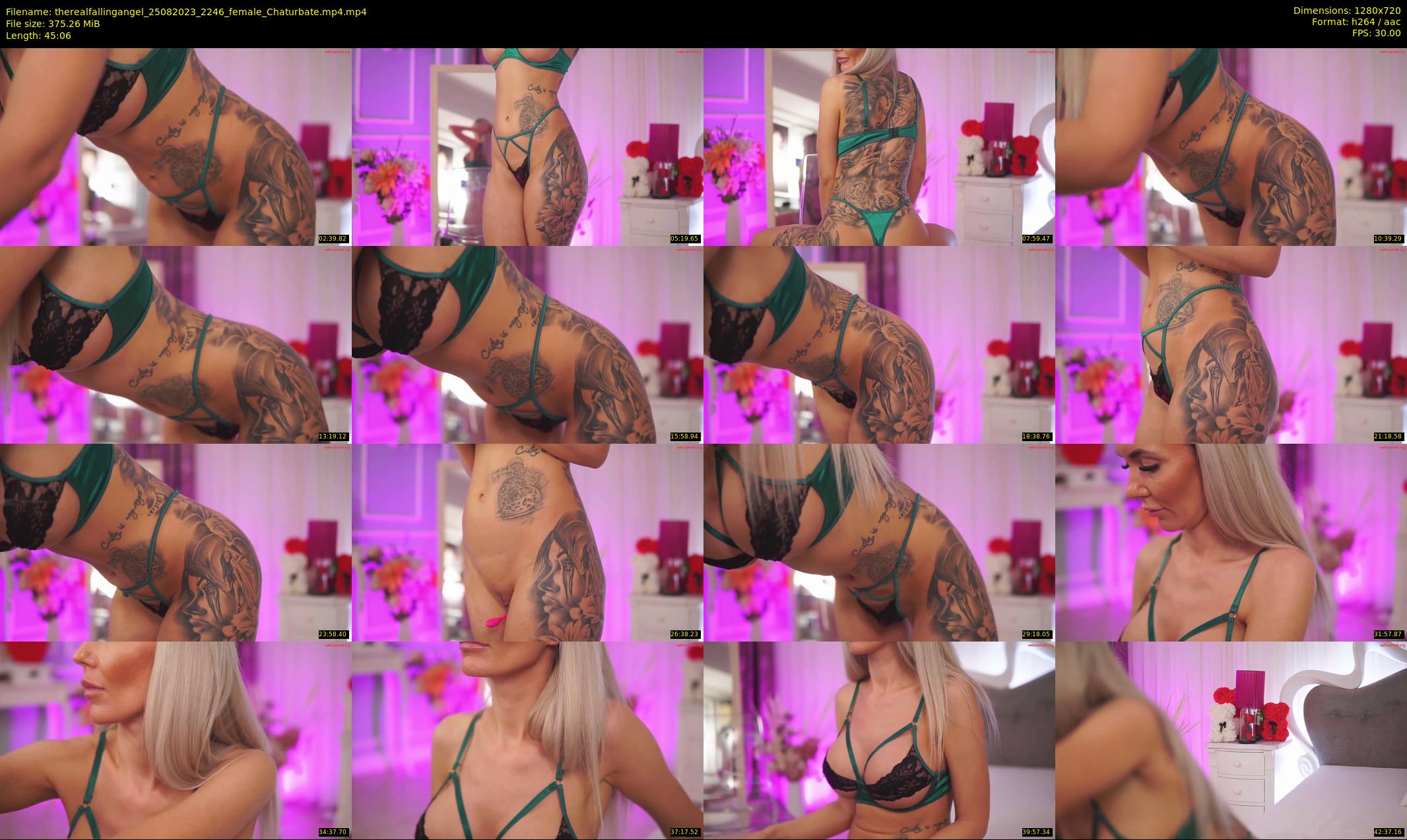 therealfallingangel — 46 minute Chaturbate female cam show recording, 720p, Aug 25, 2023