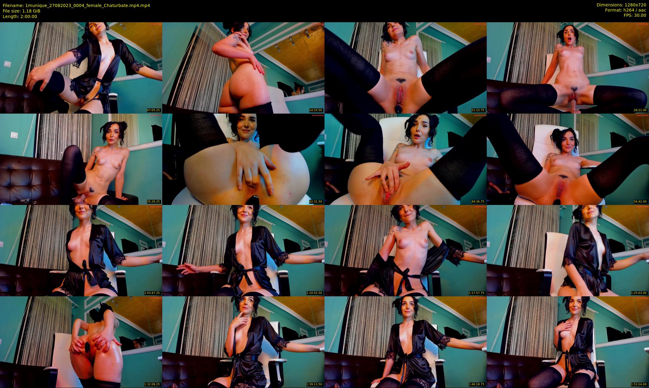 1munique — 120 minute Chaturbate female cam show recording, 720p, Aug 27, 2023