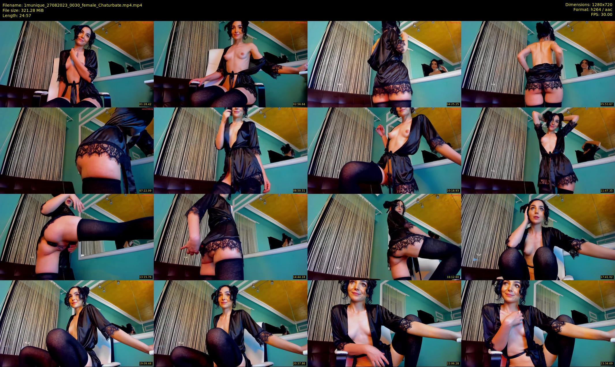 1munique — 25 minute Chaturbate female cam show recording, 720p, Aug 27, 2023
