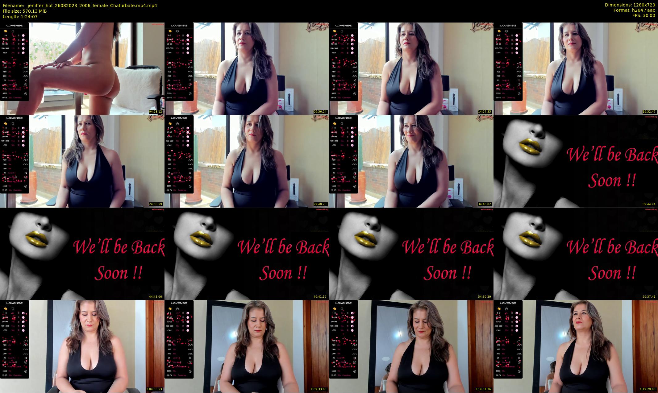 _jeniffer_hot — 85 minute Chaturbate female cam show recording, 720p, Aug 26, 2023