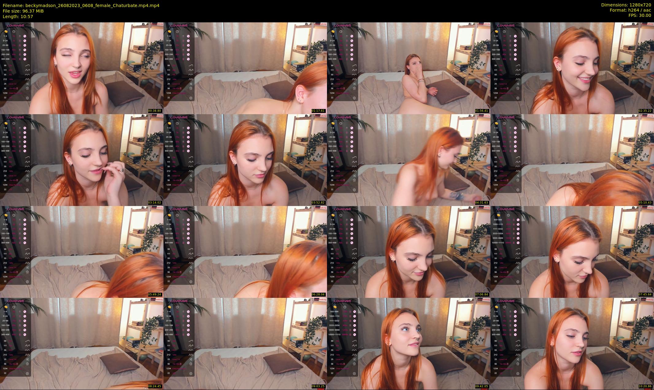 beckymadson — 11 minute Chaturbate female cam show recording, 720p, Aug 26, 2023