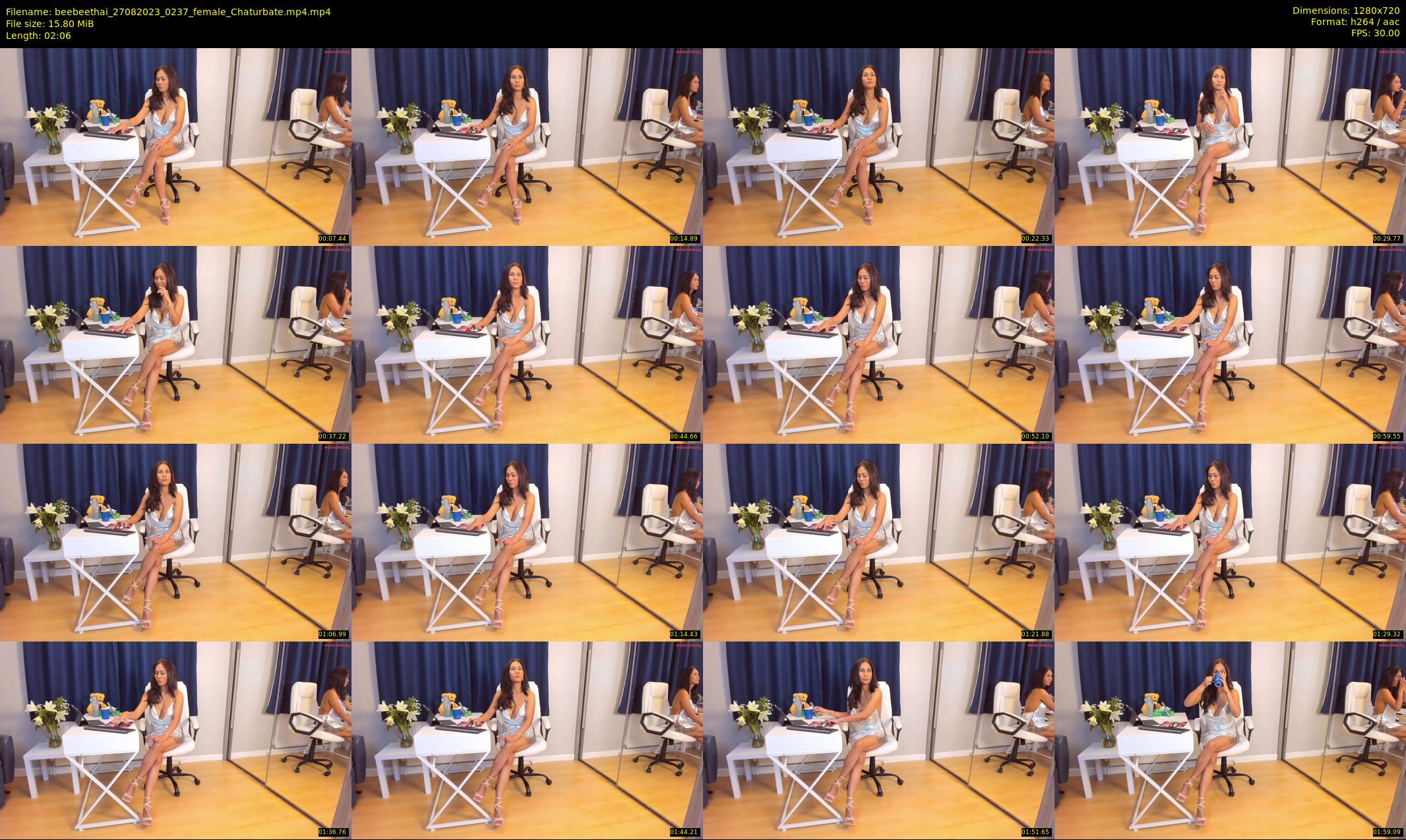 beebeethai — 3 minute Chaturbate female cam show recording, 720p, Aug 27, 2023