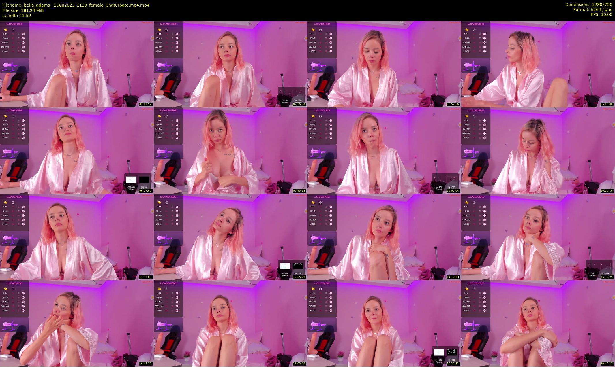 bella_adams_ — 22 minute Chaturbate female cam show recording, 720p, Aug 26, 2023