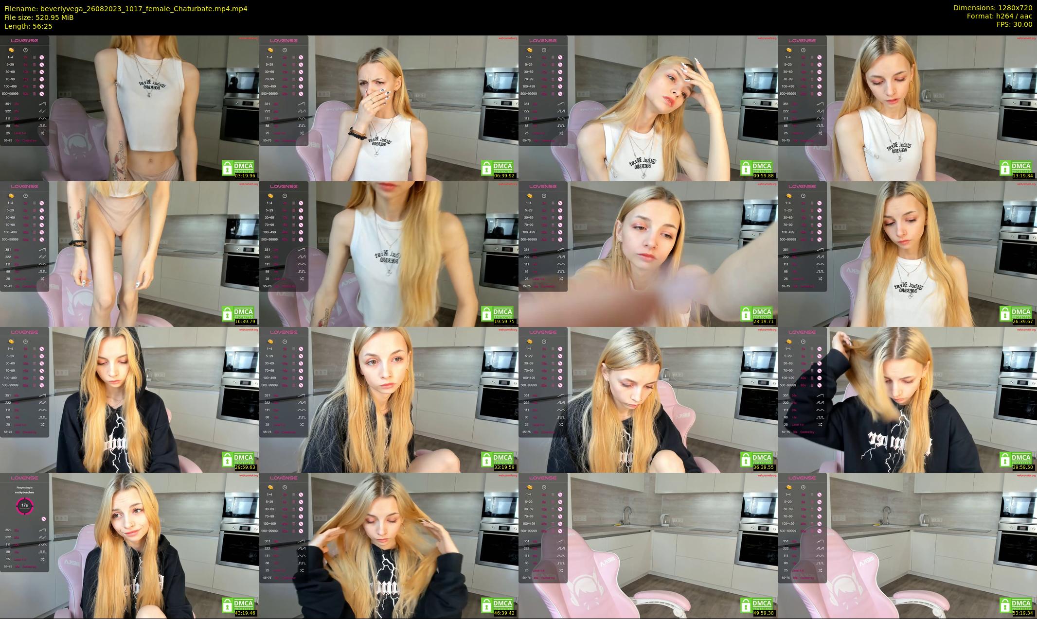beverlyvega — 57 minute Chaturbate couple cam show recording, 720p, Aug 26, 2023