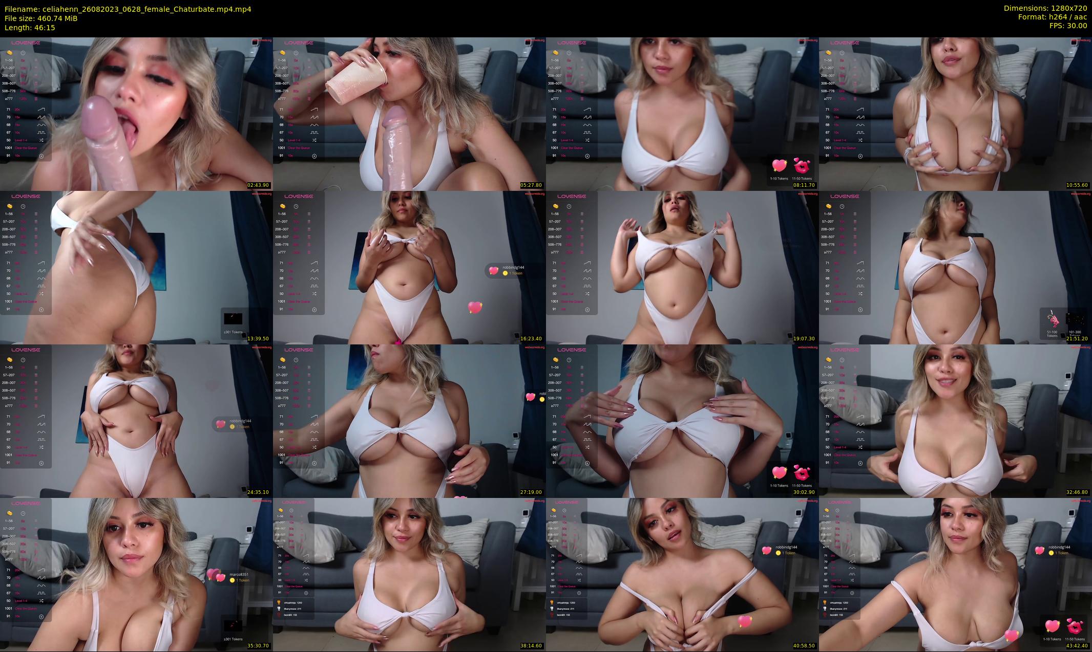 celiahenn — 47 minute Chaturbate female cam show recording, 720p, Aug 26, 2023