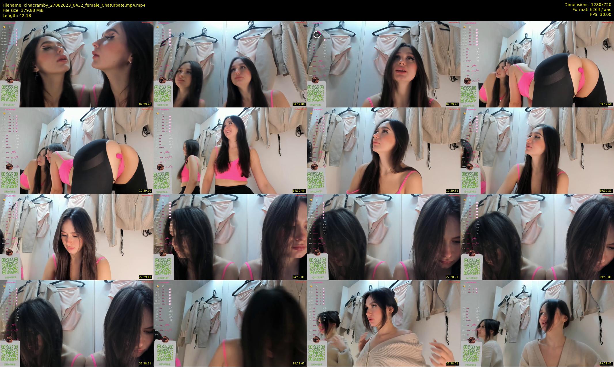 cinacramby — 43 minute Chaturbate female cam show recording, 720p, Aug 27, 2023
