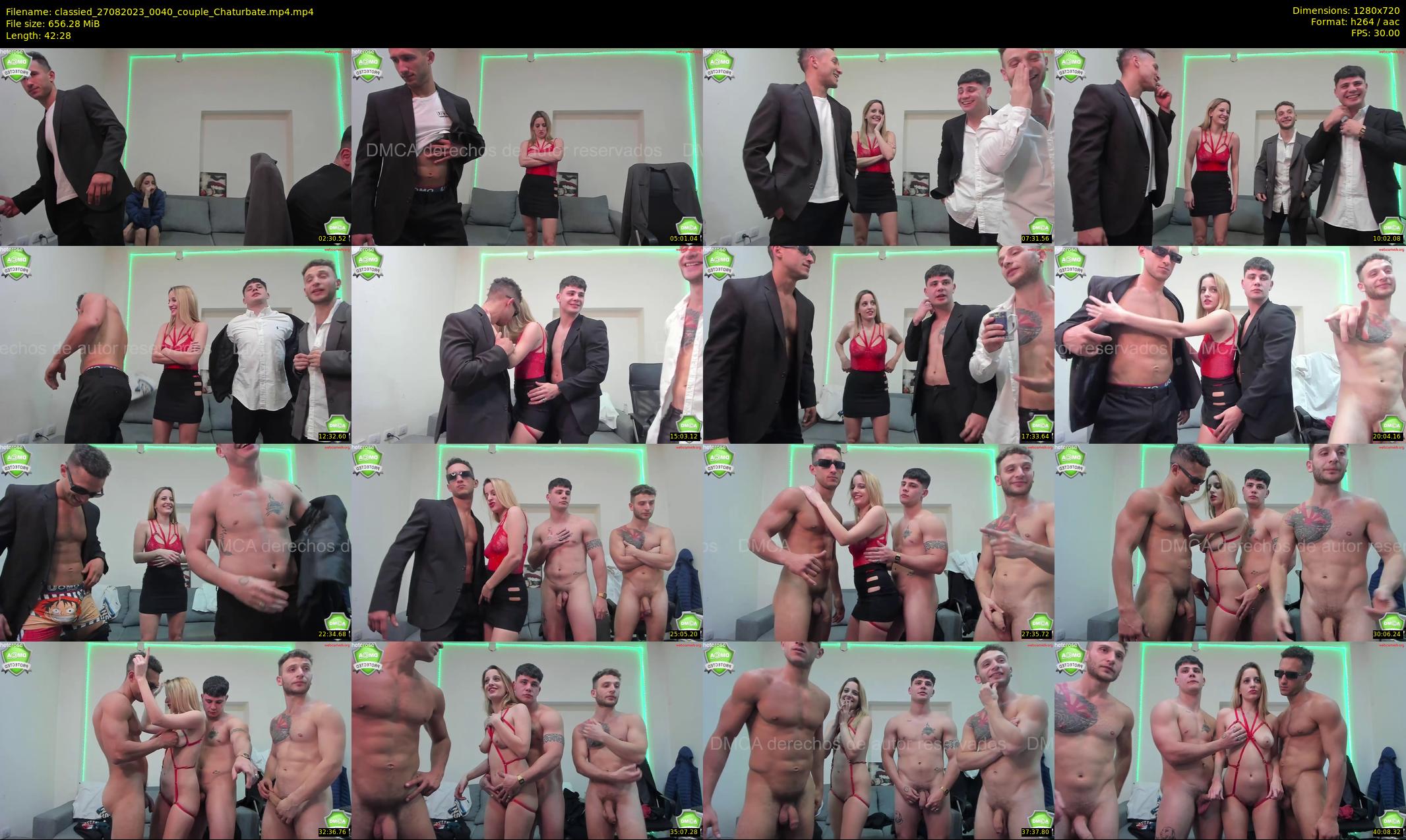classied — 43 minute Chaturbate male cam show recording, 720p, Aug 27, 2023