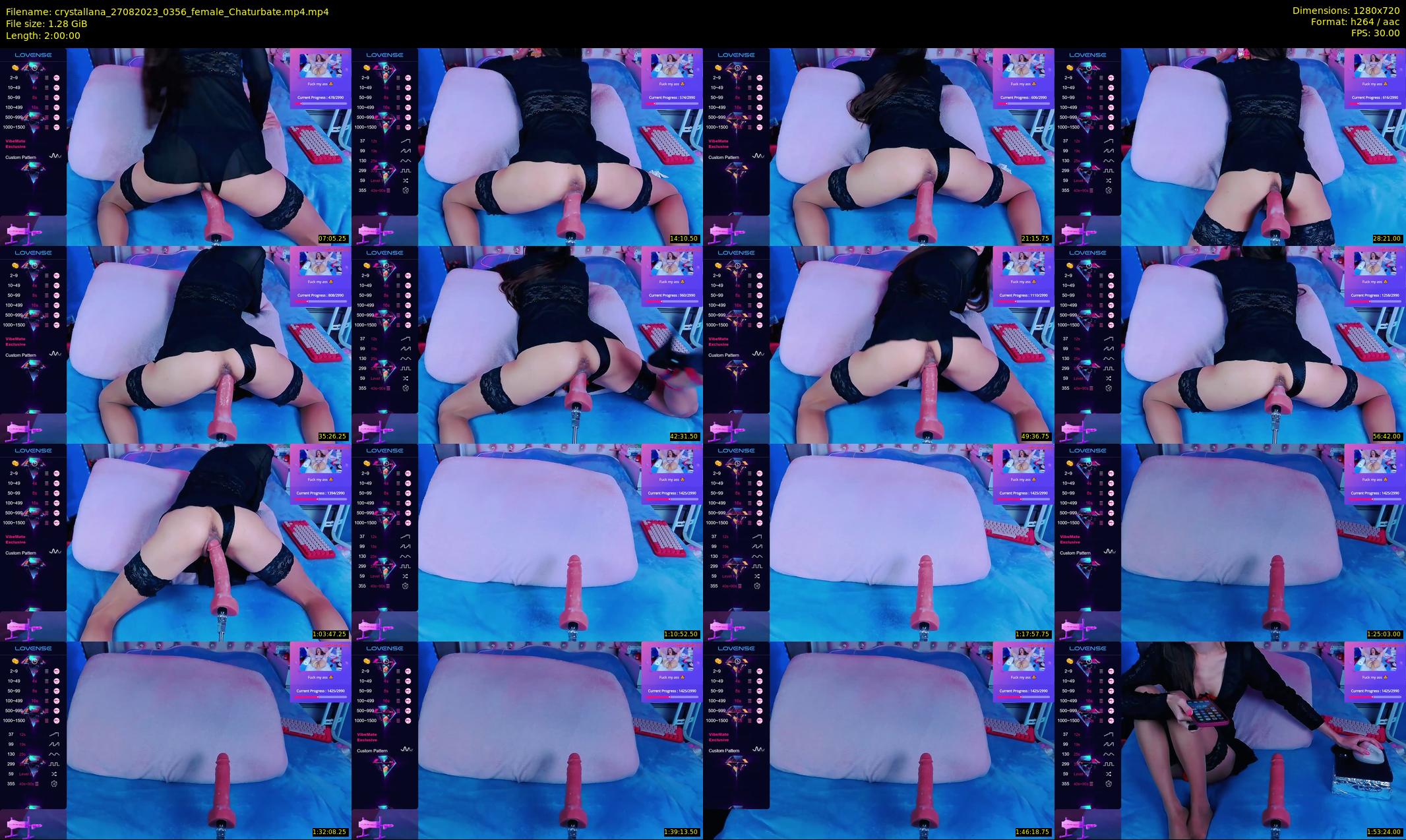 crystallana — 120 minute Chaturbate female cam show recording, 720p, Aug 27, 2023