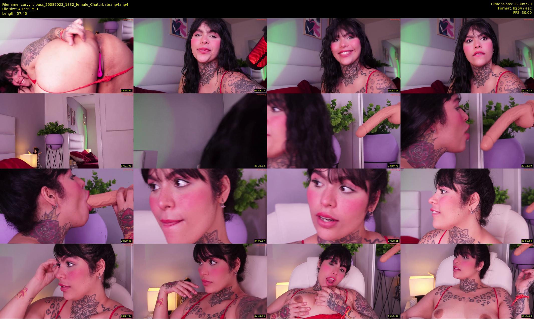 curvyliciouss — 58 minute Chaturbate female cam show recording, 720p, Aug 26, 2023