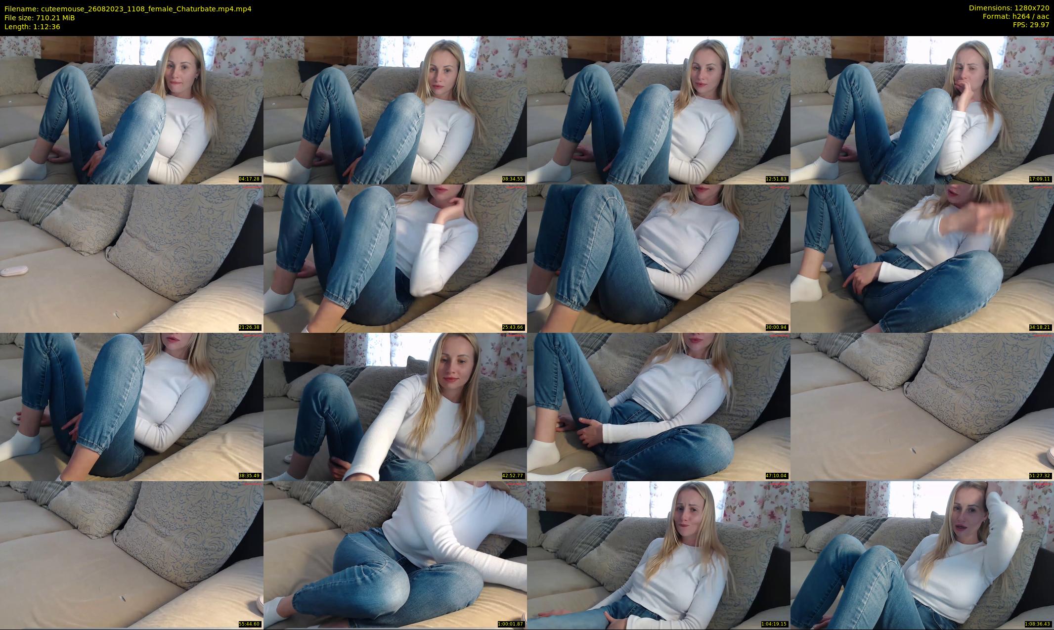 cuteemouse — 73 minute Chaturbate female cam show recording, 720p, Aug 26, 2023