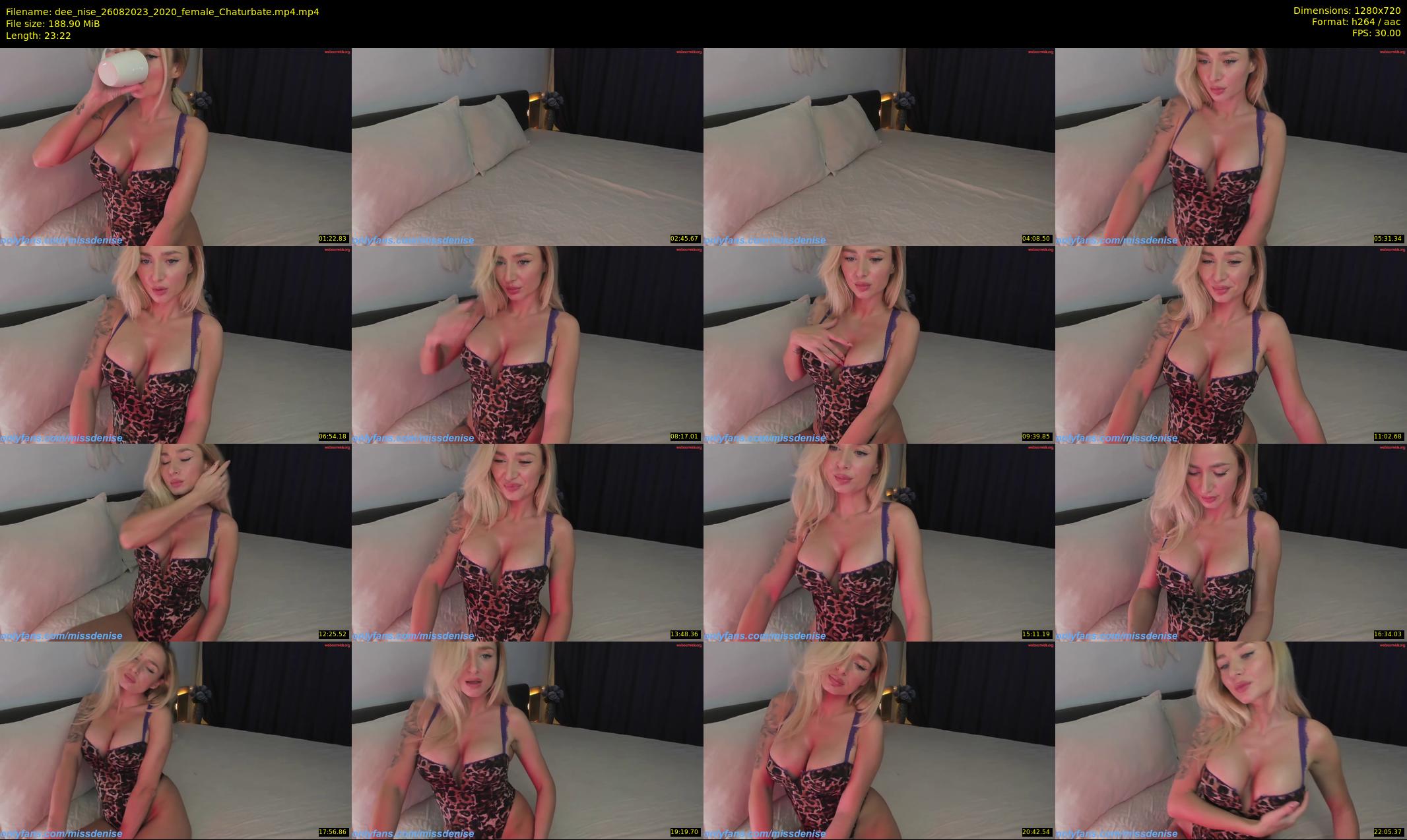 dee_nise — 24 minute Chaturbate female cam show recording, 720p, Aug 26, 2023