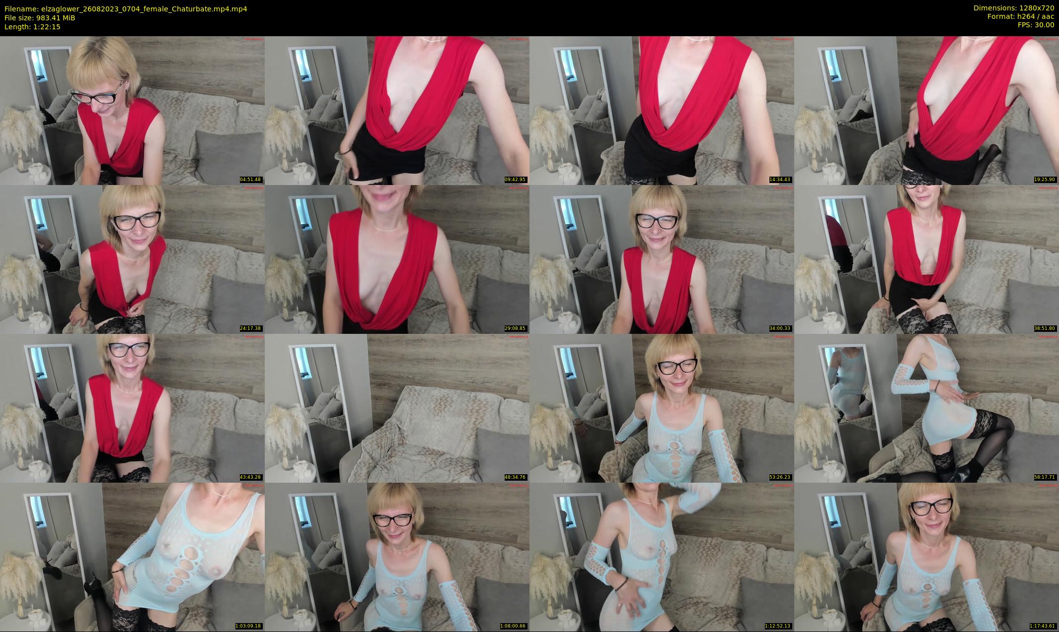 elzaglower — 83 minute Chaturbate female cam show recording, 720p, Aug 26, 2023