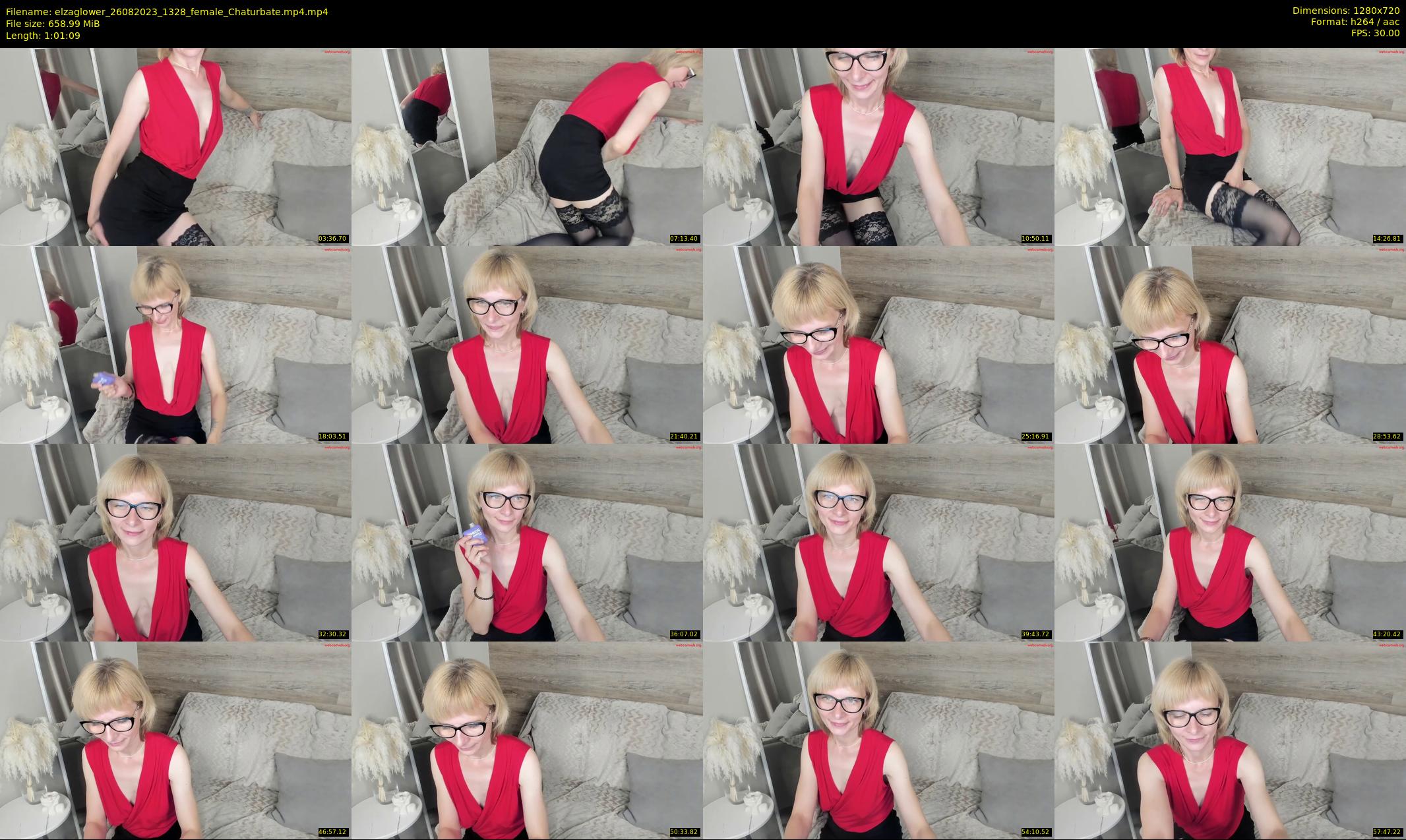 elzaglower — 62 minute Chaturbate female cam show recording, 720p, Aug 26, 2023