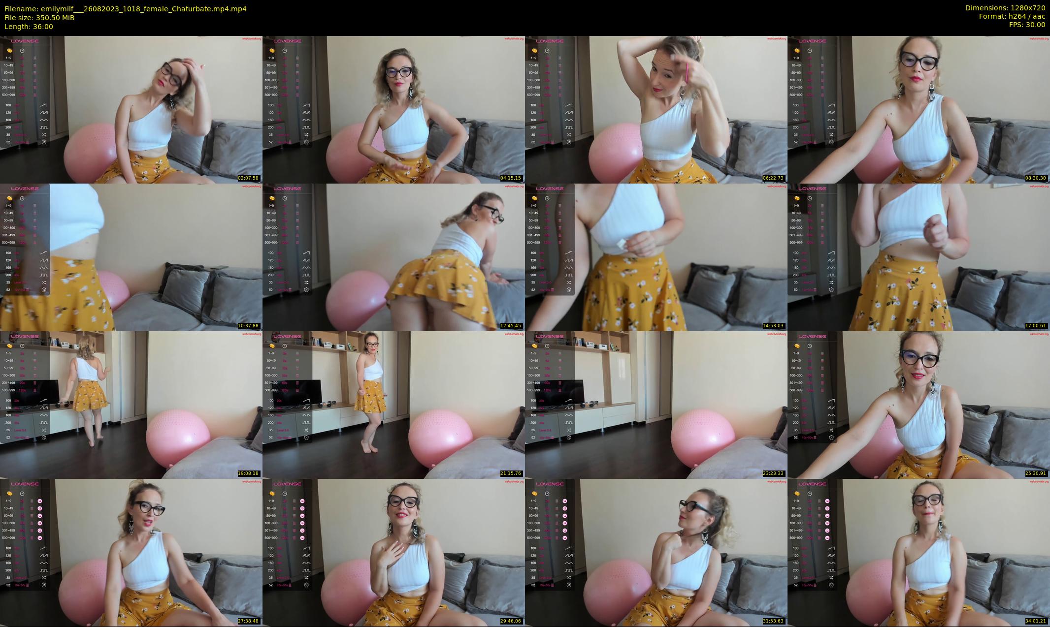 emilymilf__ — 36 minute Chaturbate female cam show recording, 720p, Aug 26, 2023