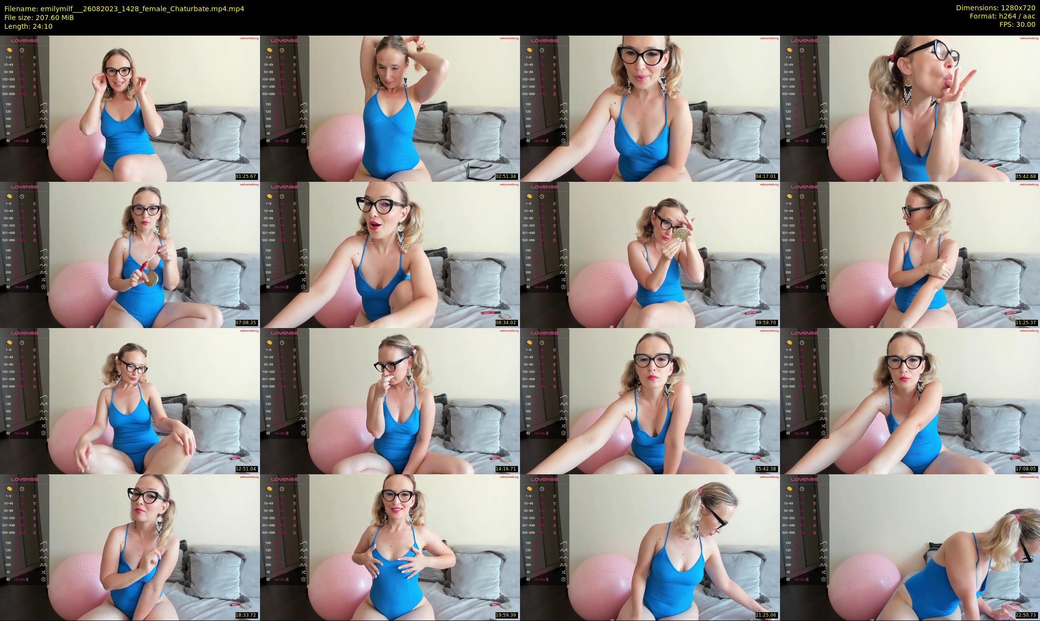 emilymilf__ — 25 minute Chaturbate female cam show recording, 720p, Aug 26, 2023
