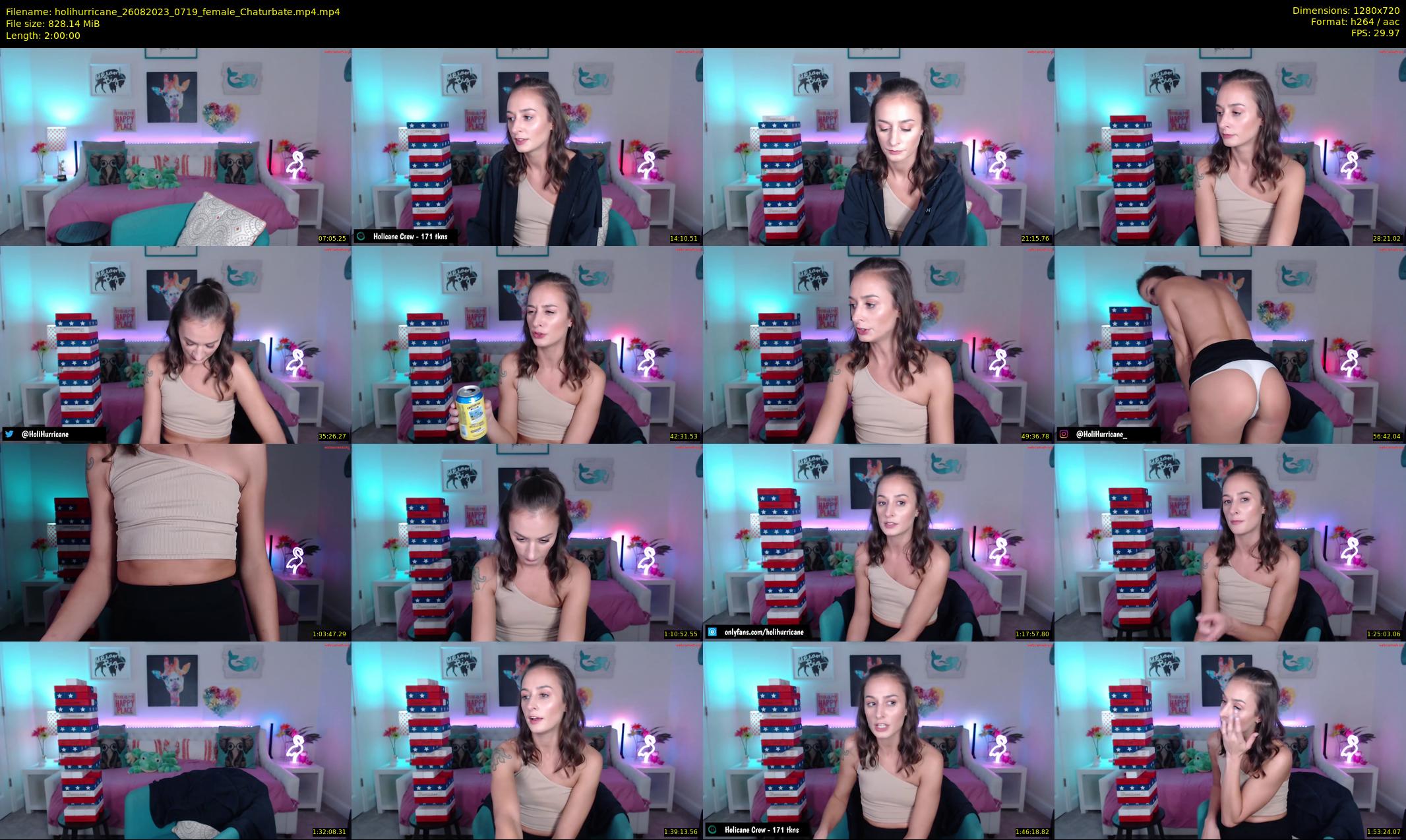 holihurricane — 120 minute Chaturbate female cam show recording, 720p, Aug 26, 2023