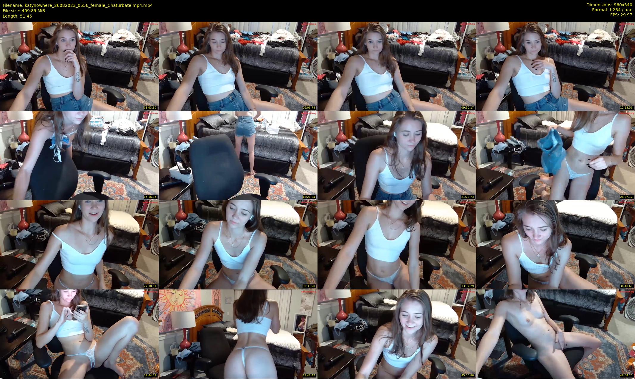 katynowhere — 52 minute Chaturbate female cam show recording, 480p, Aug 26, 2023