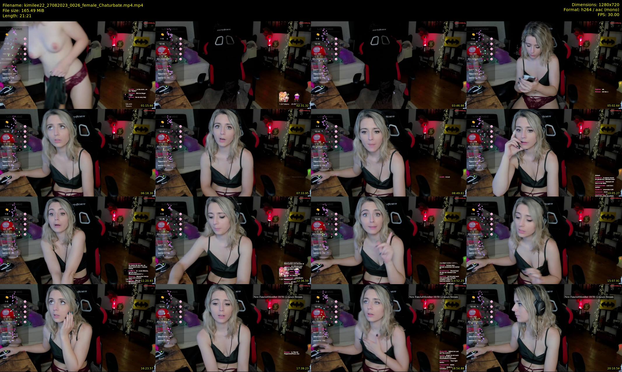 kimilee22 — 22 minute Chaturbate female cam show recording, 720p, Aug 27, 2023