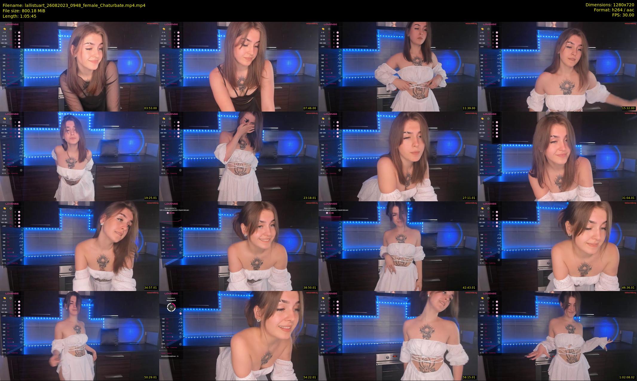 lallistuart — 66 minute Chaturbate female cam show recording, 720p, Aug 26, 2023