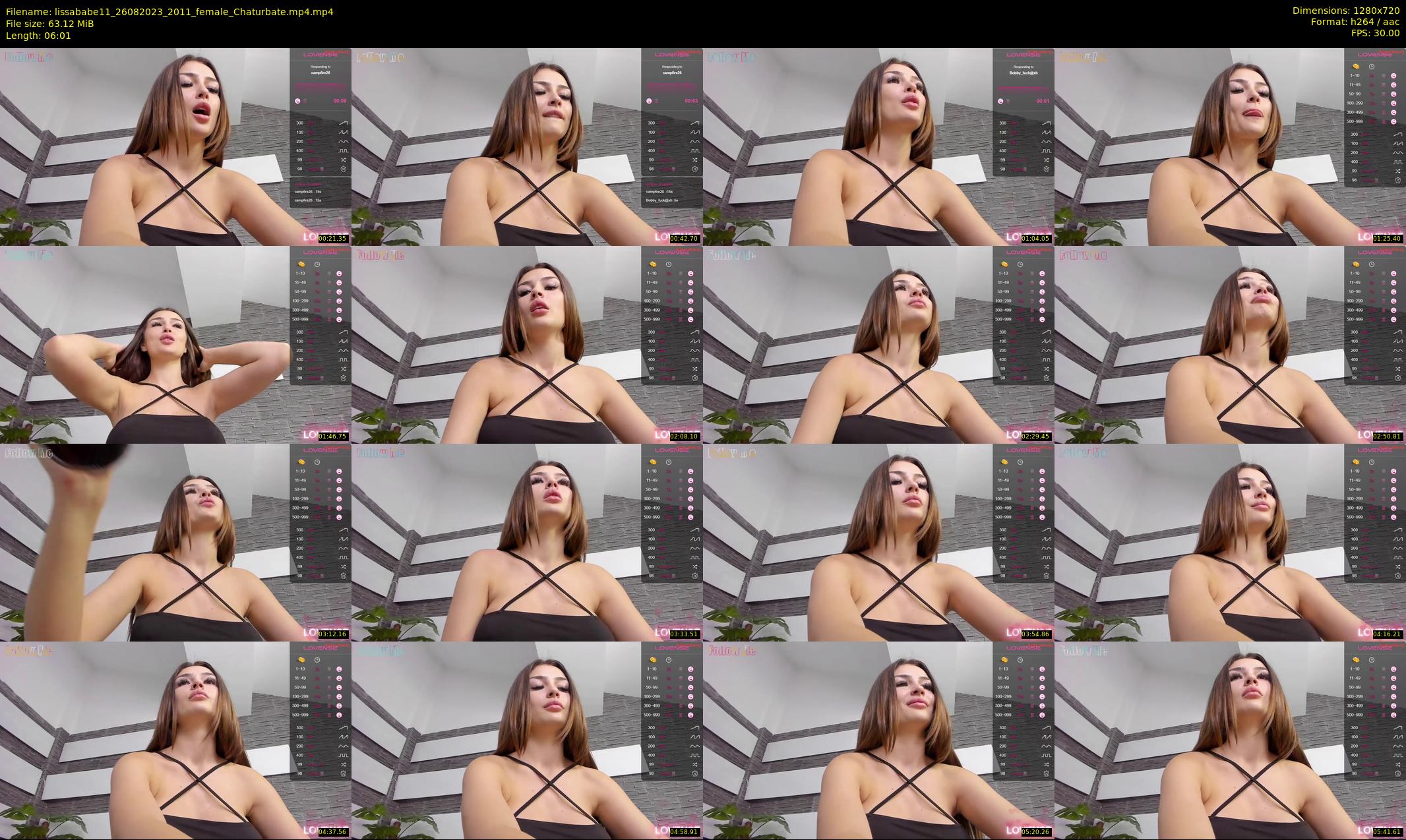 lissababe11 — 7 minute Chaturbate female cam show recording, 720p, Aug 26, 2023