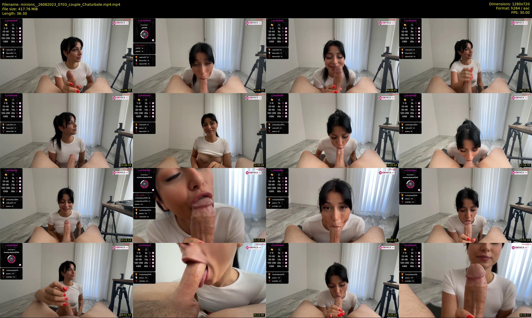 minions_ — 37 minute Chaturbate couple cam show recording, 720p, Aug 26, 2023