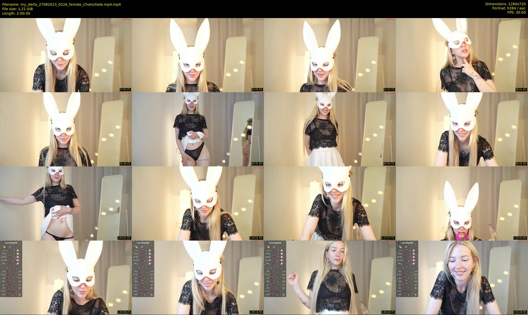 my_stella — 120 minute Chaturbate female cam show recording, 720p, Aug 27, 2023