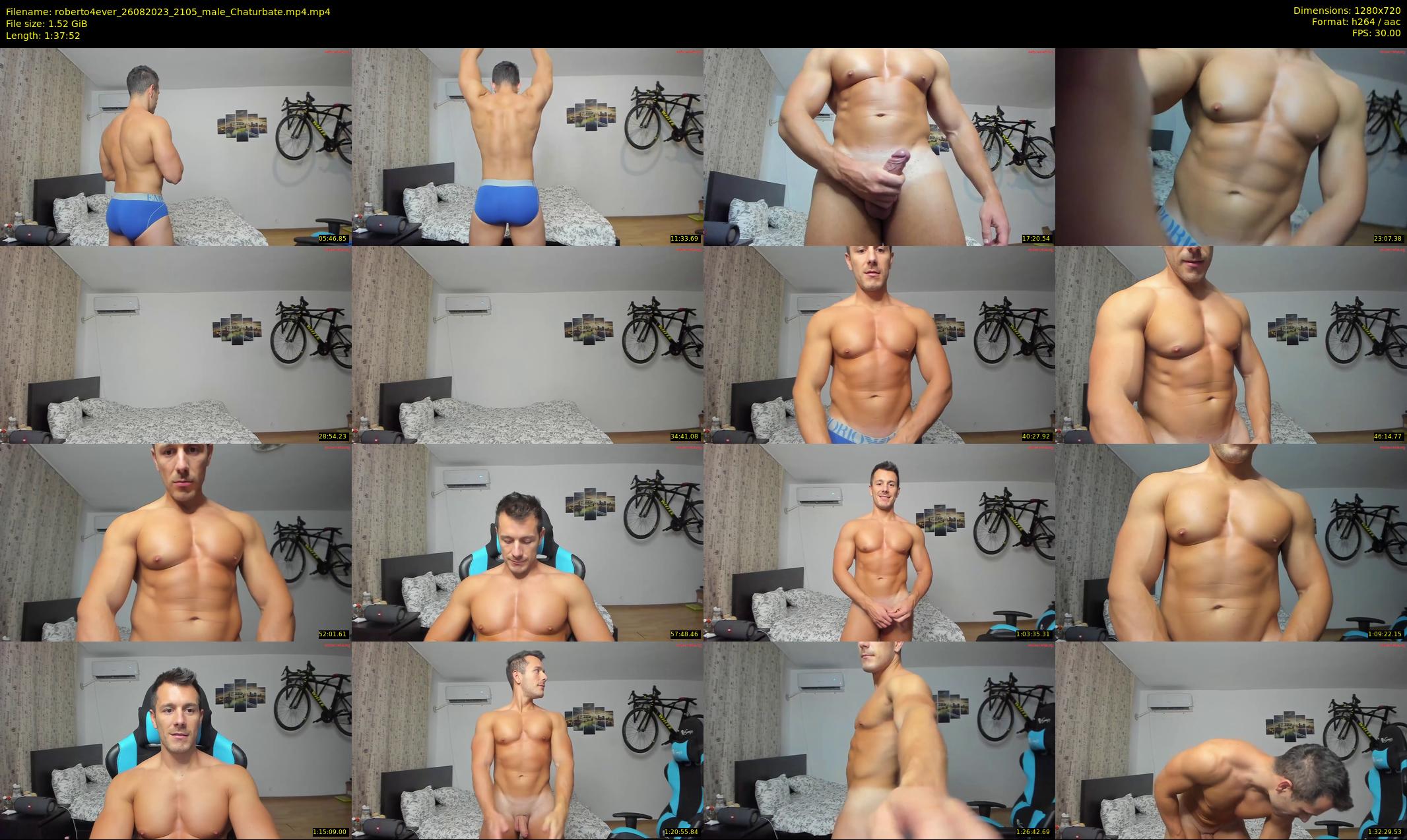 roberto4ever — 98 minute Chaturbate male cam show recording, 720p, Aug 26, 2023
