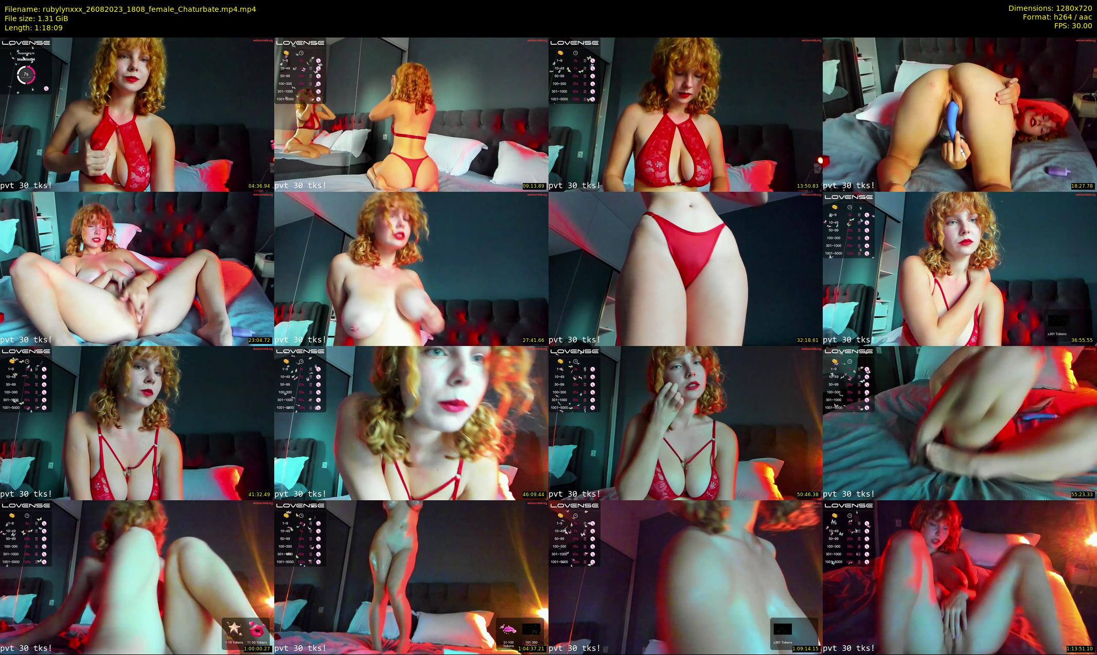rubylynxxx — 79 minute Chaturbate female cam show recording, 720p, Aug 26, 2023