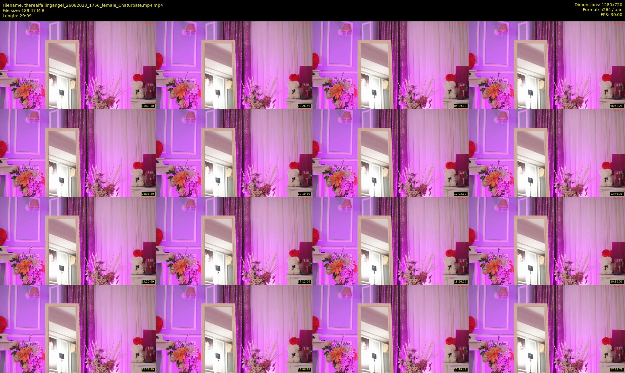 therealfallingangel — 30 minute Chaturbate female cam show recording, 720p, Aug 26, 2023