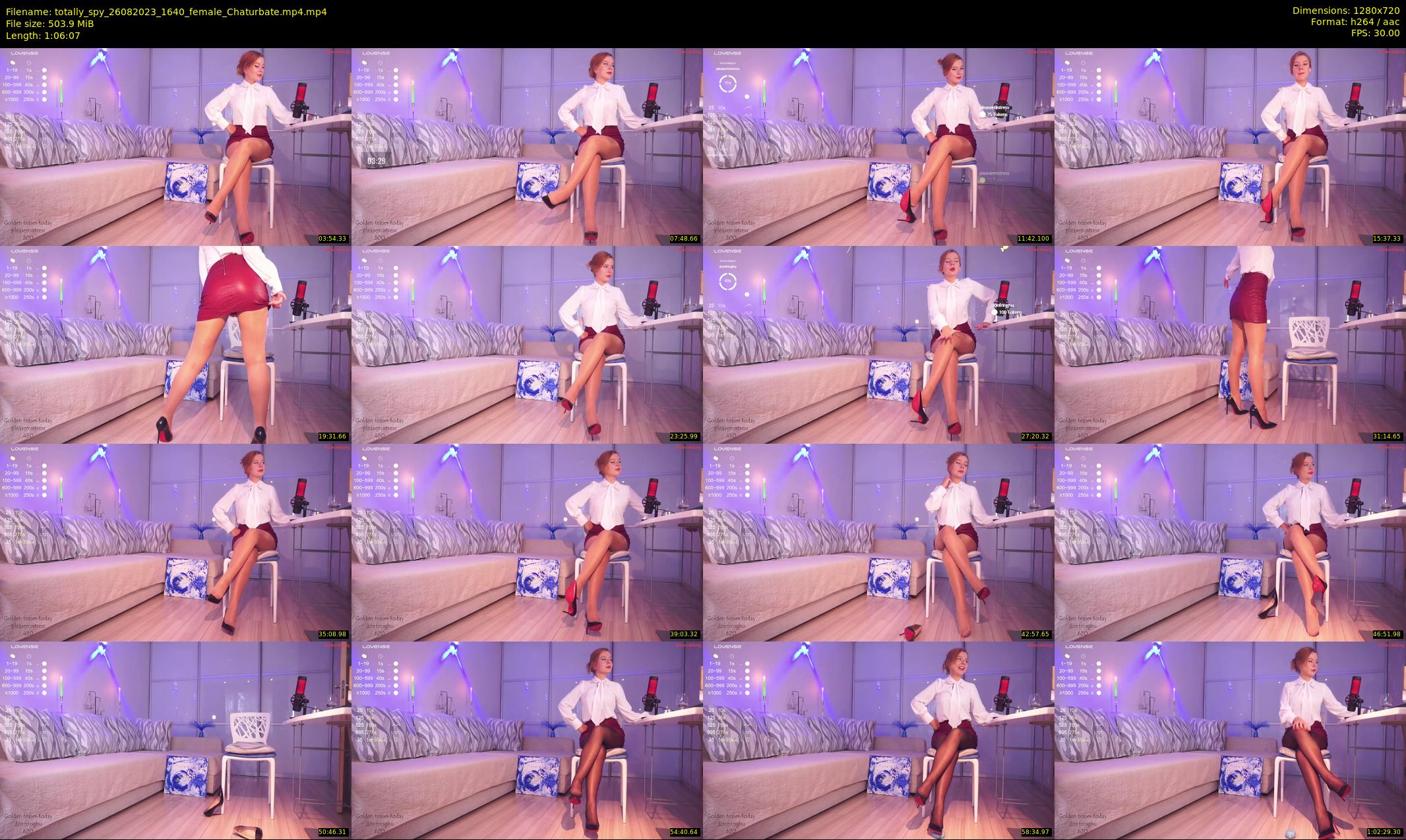 totally_spy — 67 minute Chaturbate female cam show recording, 720p, Aug 26, 2023