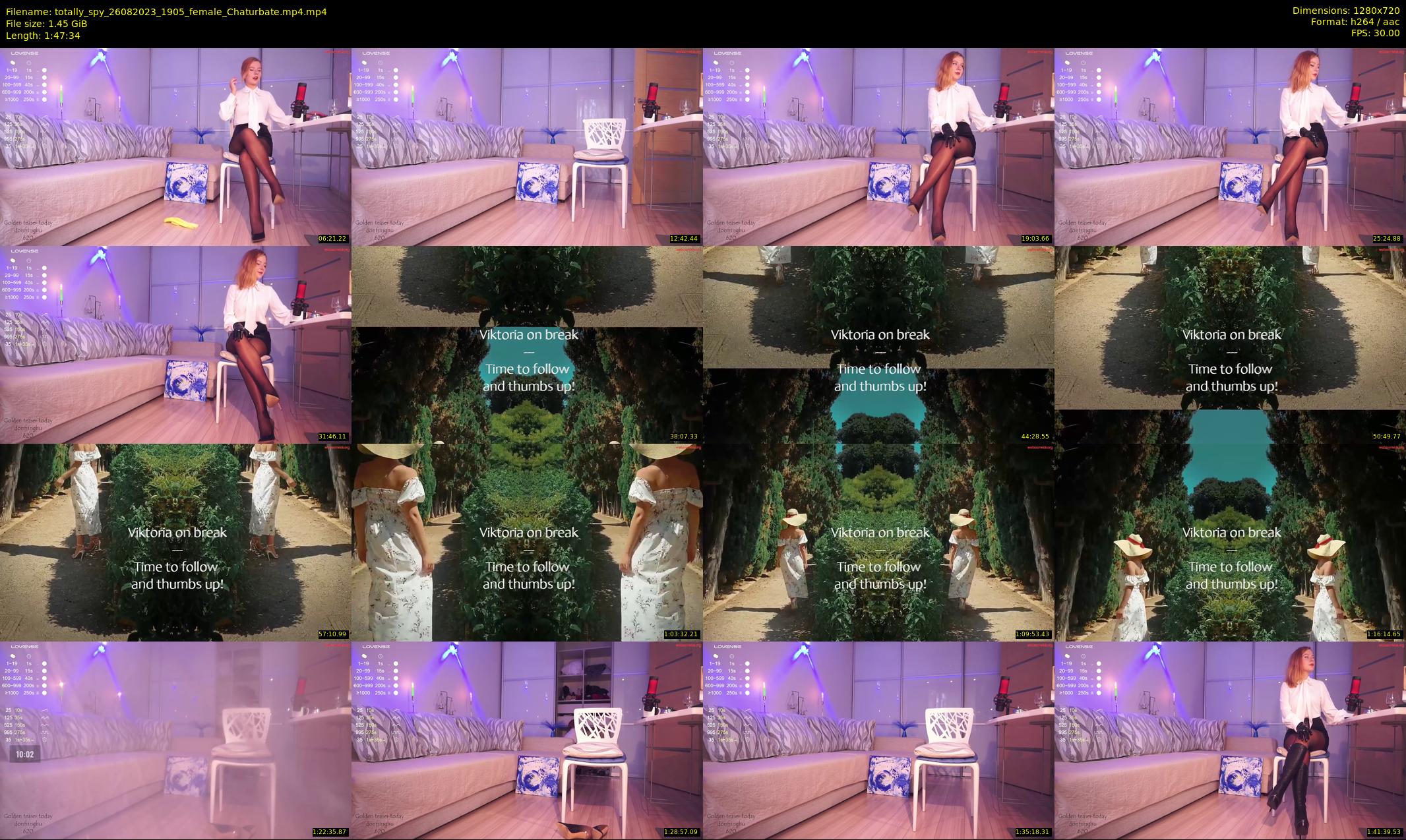 totally_spy — 108 minute Chaturbate female cam show recording, 720p, Aug 26, 2023