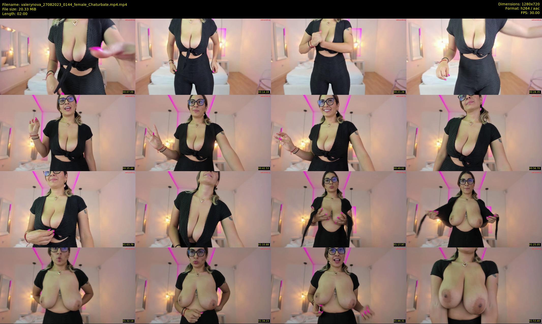 valerynova — 2 minute Chaturbate female cam show recording, 720p, Aug 27, 2023